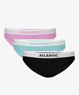3-PACK Figi Damskie Bikini Atlantic