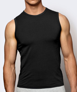 Bawełniana koszulka męska w kolorze czarnym