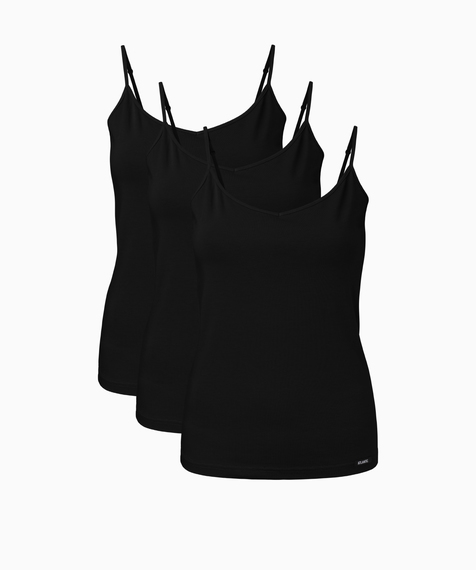 Trzypack koszulek damskich w kolorze czarnym #1