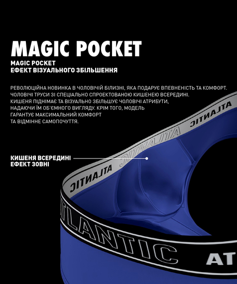 Bokserki męskie Magic Pocket mają czarny kolor #2
