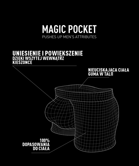 Bokserki męskie Magic Pocket mają soczyście czerwony kolorBokserki męskie Magic Pocket mają soczyście czerwony kolor #2