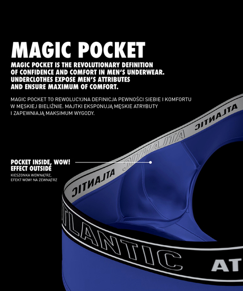 Slipy męskie Magic Pocket o kroju TANGA w kolorze czarnym #2