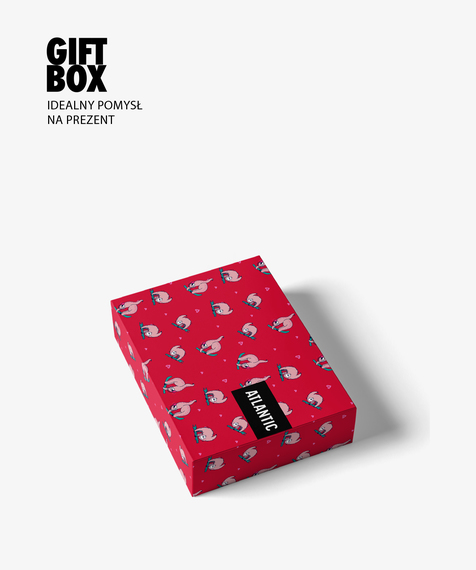 W walentynkowym dwupacku, znajdują się luźne bokserki w wersji czerwonej (pokryte zabawnymi wzorami w leniwce) i granatowej (z napisami LOVE i graficznymi serduszkami) #9