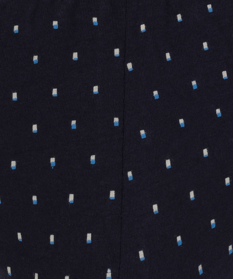 W 3-packu znajdują się slipy męskie w kolorach: granatowym i ciemno-niebieskim (pokryte drobnych rozmiarów wzorkami w prostokąty) oraz czerwonym (gładkie) #5